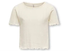 Kids ONLY top cloud dancer i hulmønster